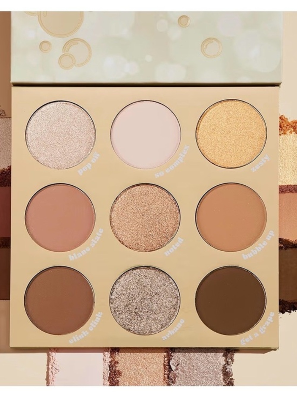 Colourpop Warm Neutral 9-Pan Eyeshadow Palette - Cream, Gold, Brown